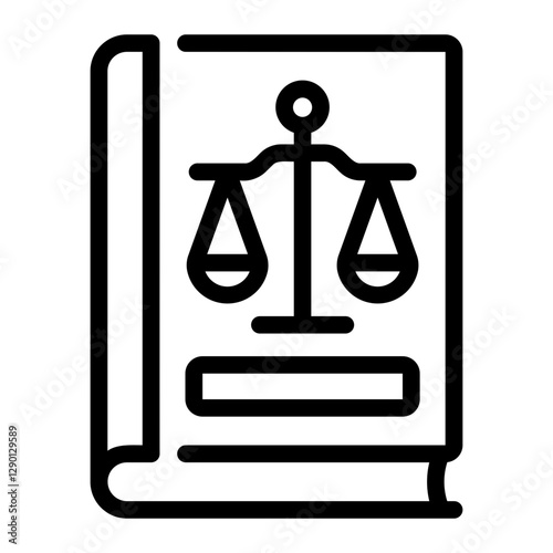 law book Line Icon