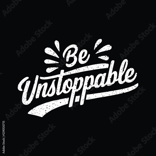 Silhouette Motivational Typography T-Shirt Design for Inspirational Wear