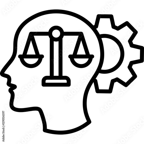Rational Thinking line icon