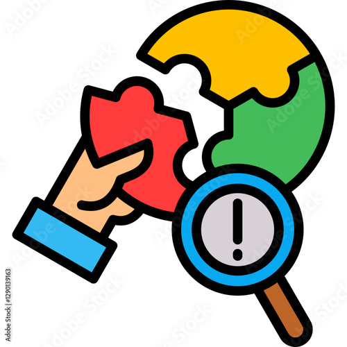Problem lineal color icon