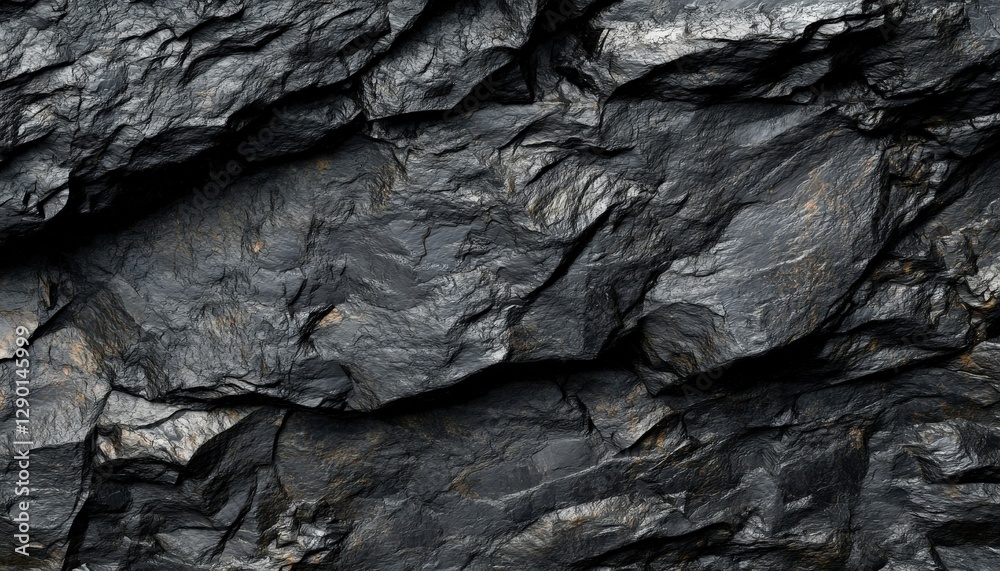 Dark Textured Rock Surface with Natural Patterns and Layers Dark Textured Rock Surface with Natural Patterns and Layers