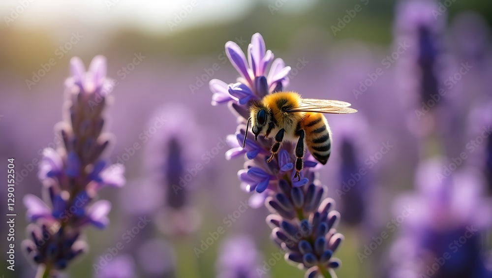 bee on lavender