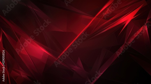 Energetic Red Abstract with Dark Tones Creates a Captivating Visual Depth and Modern Backdrop for Technological Designs and Dynamic Presentation