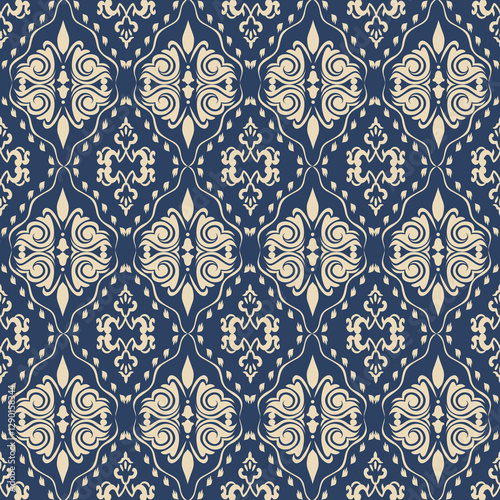 Luxury Damask Pattern – Elegant Ornate Design for High-End Interiors and Fashion Indulge in timeless sophistication with this exquisite damask pattern, meticulously crafted