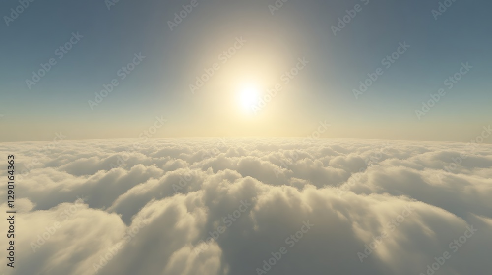 Naklejka premium High Altitude Sunrise Above Clouds