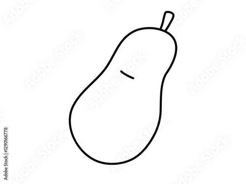 pear isolated on white