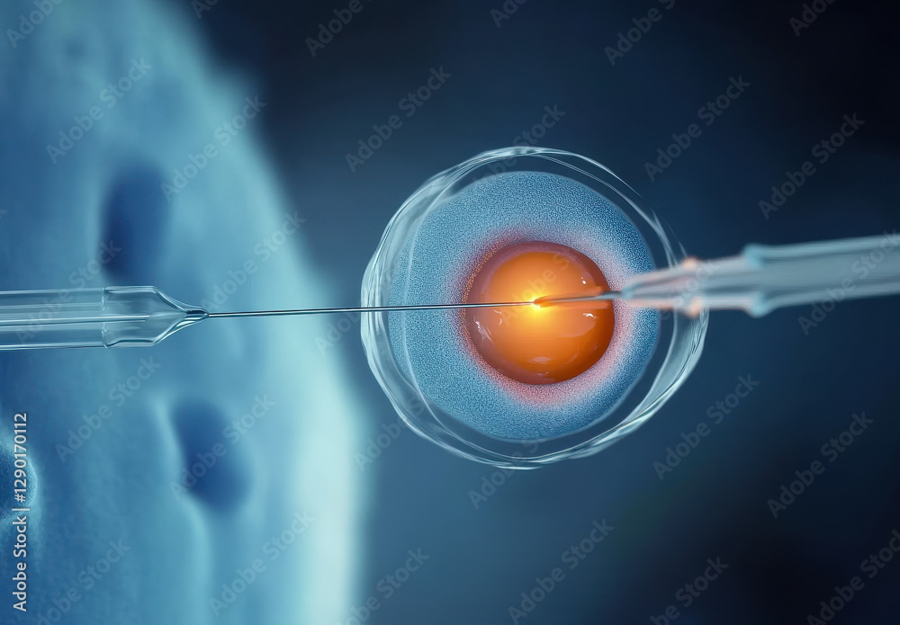 Intricate Fertilization Process Under Microscope