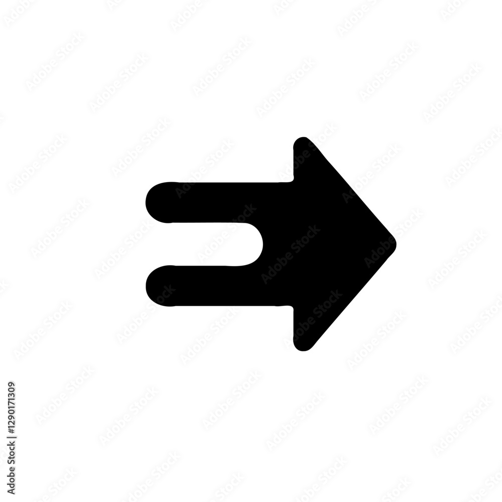 Unique Arrow Icon Pointing to the Right Side Unique Arrow Icon Pointing to the Right Side