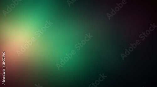 Ethereal emerald flow  Abstract gradient with luminous light transitions