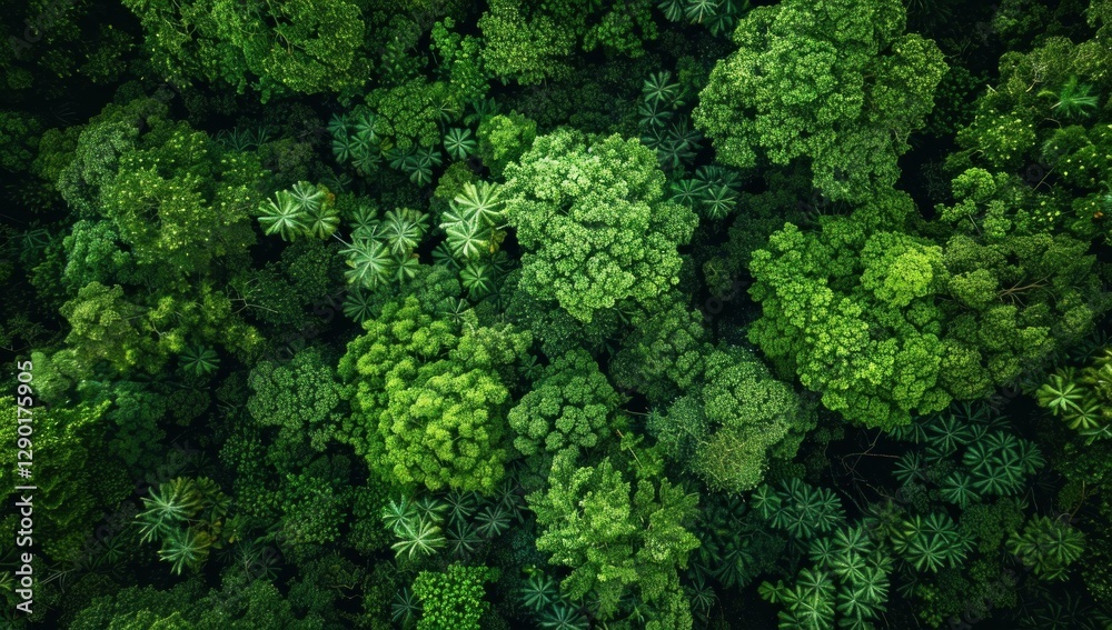 Aerial View of a Lush Rainforest Canopy Aerial View of a Lush Rainforest Canopy