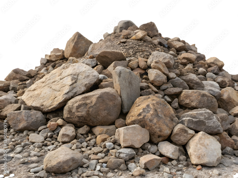 Natural Rocks for Landscaping and Construction: A Versatile Material for Your Projects isolated on white background Natural Rocks for Landscaping and Construction: A Versatile Material for Your Projects isolated on white background