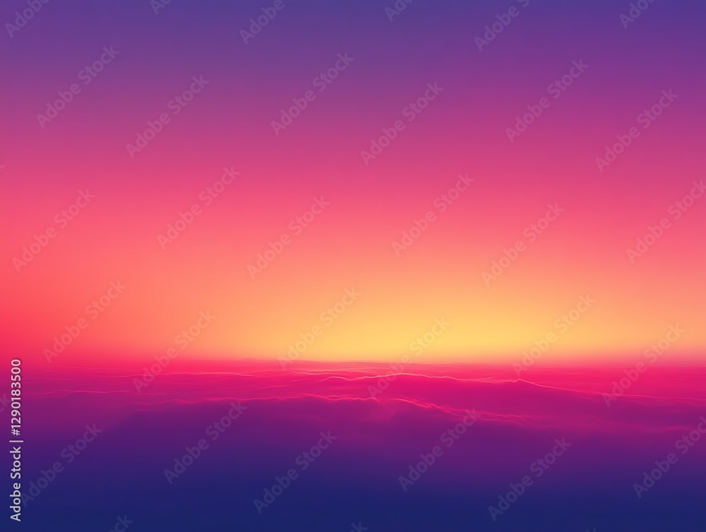 Obraz premium Colorful Sunrise Above Clouds
