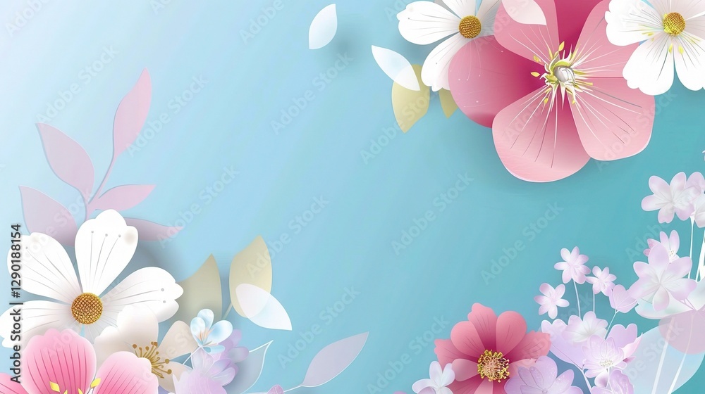 A thoughtfully designed background for a Nurse's Day greeting card is displayed. The background features a soft and gentle color palette, perhaps in soothing shades of blue or green, which evoke a sen A thoughtfully designed background for a Nurse's Day greeting card is displayed. The background features a soft and gentle color palette, perhaps in soothing shades of blue or green, which evoke a sen
