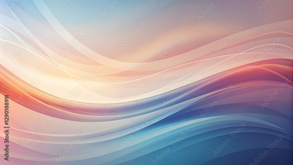 Obraz premium Abstract Wave Pattern with Color Gradient. Digital Art