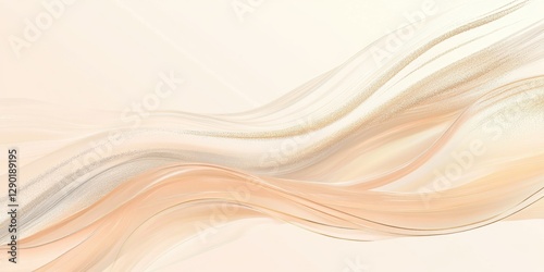 Artistic Valentine's Day aesthetic featuring pale peach and cream tones, accented with 