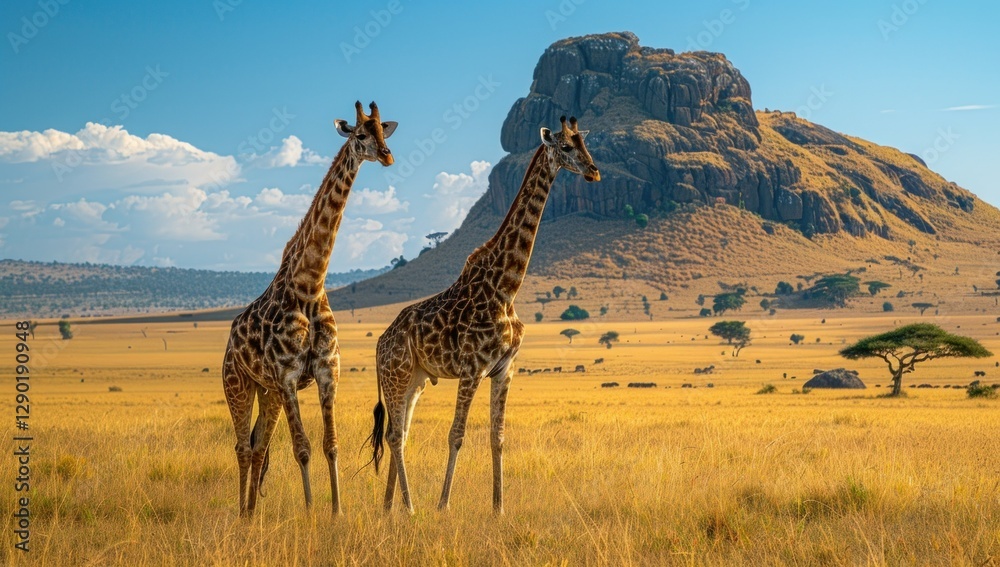Obraz premium Giraffes in African Savanna