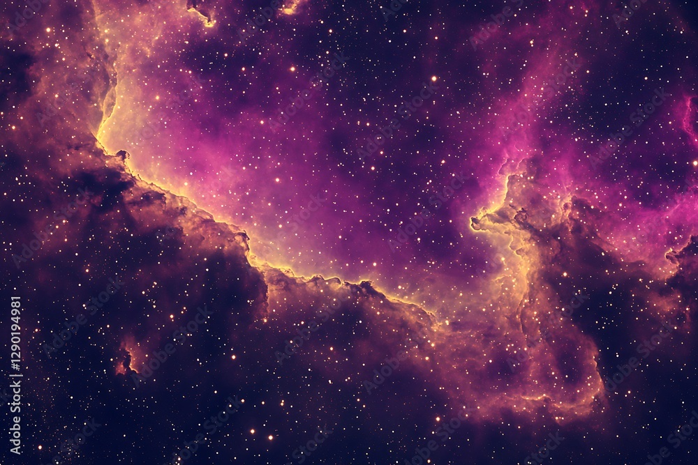 Naklejka premium Stunning Deep Space Nebula