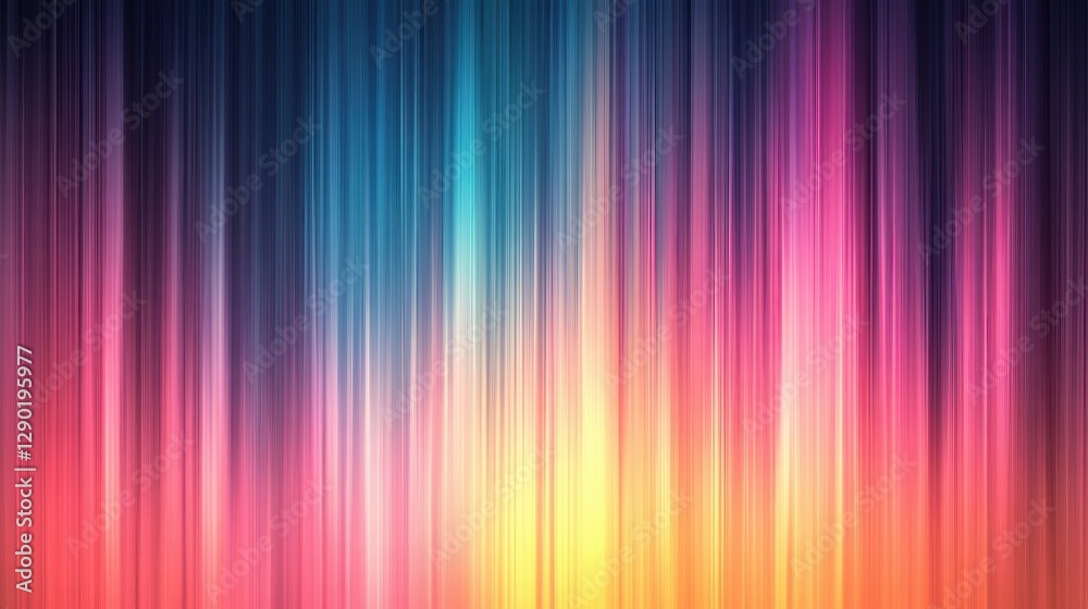 Obraz premium Vibrant Abstract Background with Colorful Vertical Light Streaks in a Dynamic Gradient Pattern