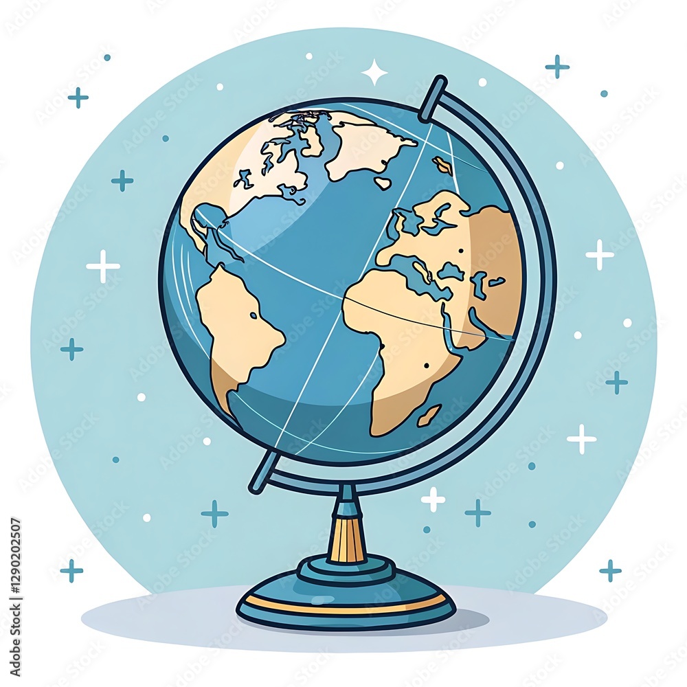 Naklejka premium globe