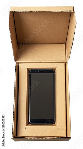 Smartphone in Cardboard Box (1) photo