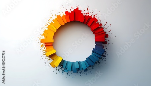 Colorful circle abstract background