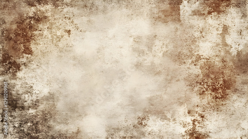 and beige grunge texture background with distressed and worn-out effects  photo