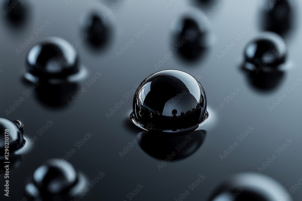 Dark Reflections of Water Drops Dark Reflections of Water Drops
