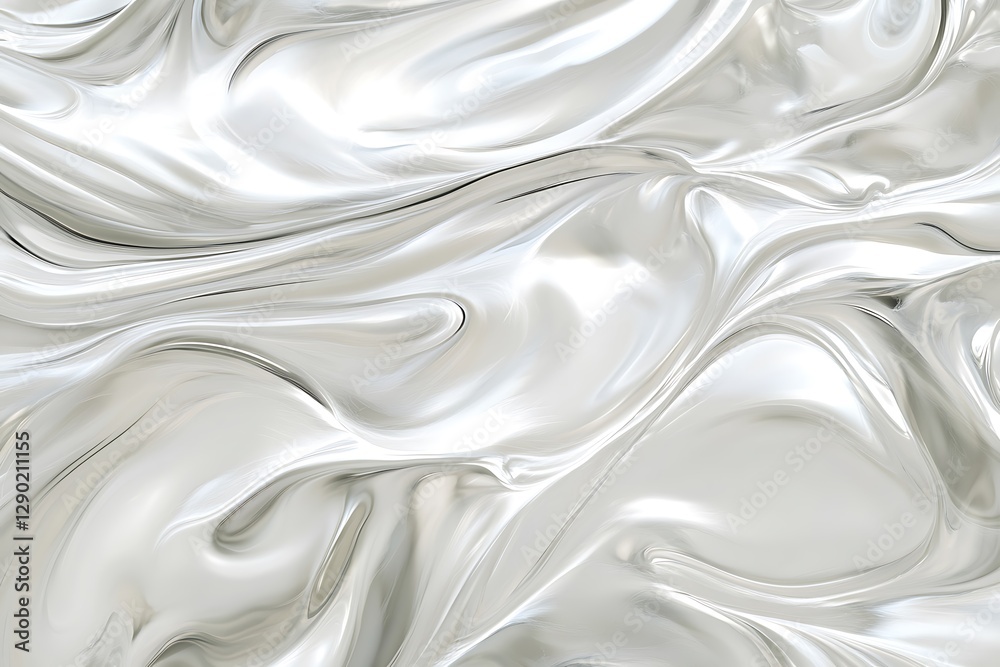 Stunning Silver Fluid Abstract Background Stunning Silver Fluid Abstract Background