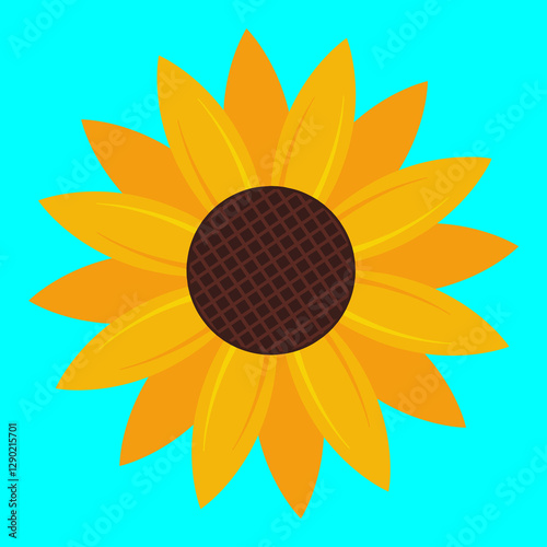 Sunflower Logo Vector illustration Artwork