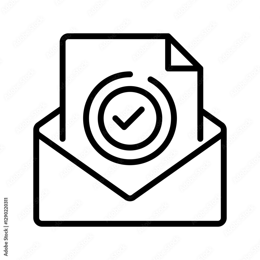 Job Offer line icon. Universal creative premium symbol. Vector sign icon logo template. Vector illustration Job Offer line icon. Universal creative premium symbol. Vector sign icon logo template. Vector illustration