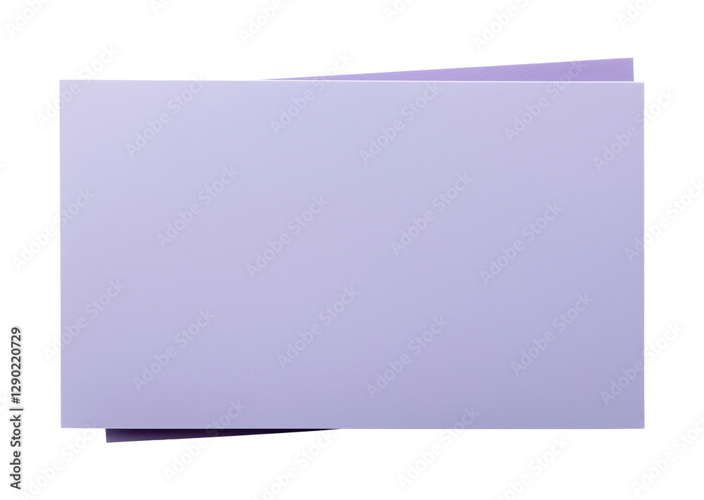 Fototapeta premium Blank purple paper isolated on transparent background