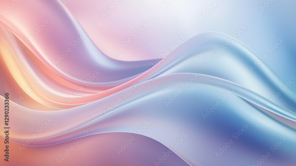 Fototapeta premium Abstract Pastel Wave Background