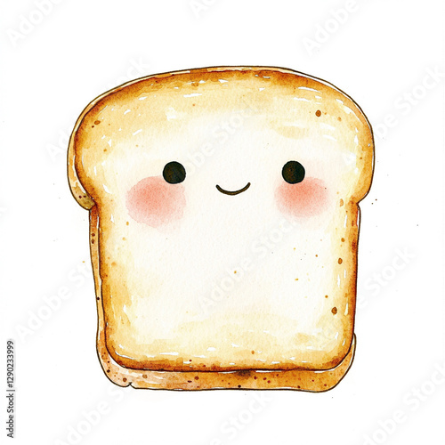 Minimalist Image of a Single Slice of Toast on a Clean Surface Perfect for Food Blogs Healthy Eating Breakfast Ideas and Simple Living Aesthetics