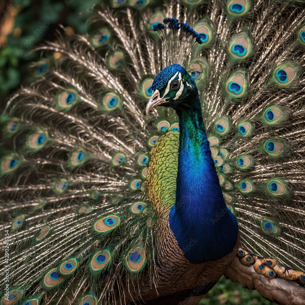 Fototapeta premium peacock with feathers