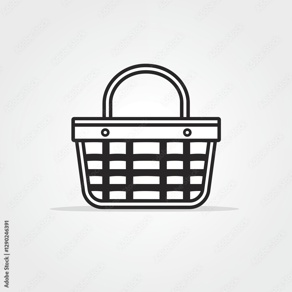 Vector shopping cart icon for online retail Vector shopping cart icon for online retail