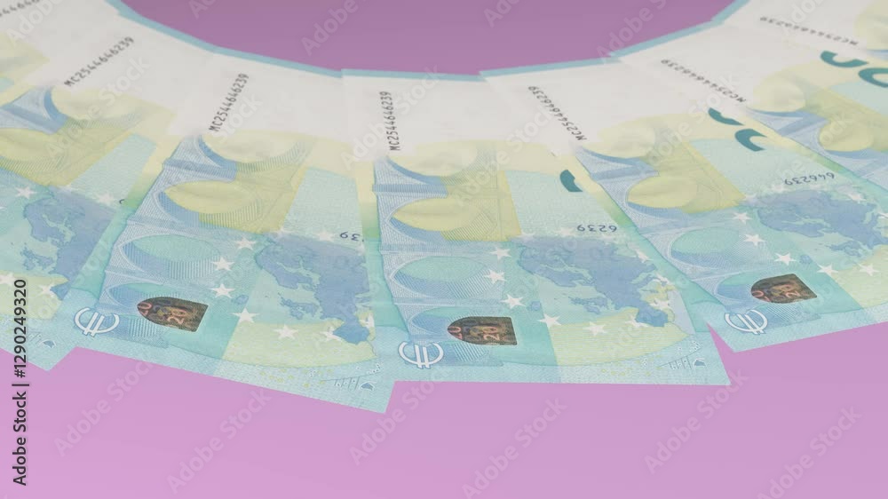 Smart Looping Design 20 Euro Curency of Belgium