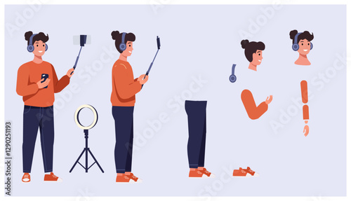 Content Creator Character Set