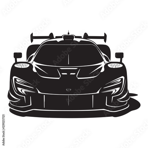 Super Car silhouette vector illustration	
