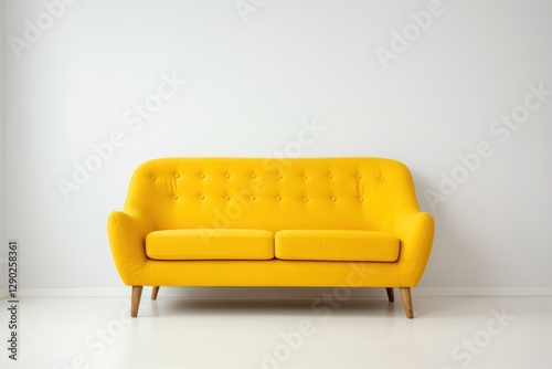 Bright yellow modern sofa design