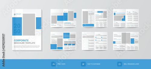 Professional corporate business agency modern and multipurpose creative consultant Business Brochure template design