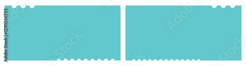 Minimalist Blue Event Ticket Design Vector Designs