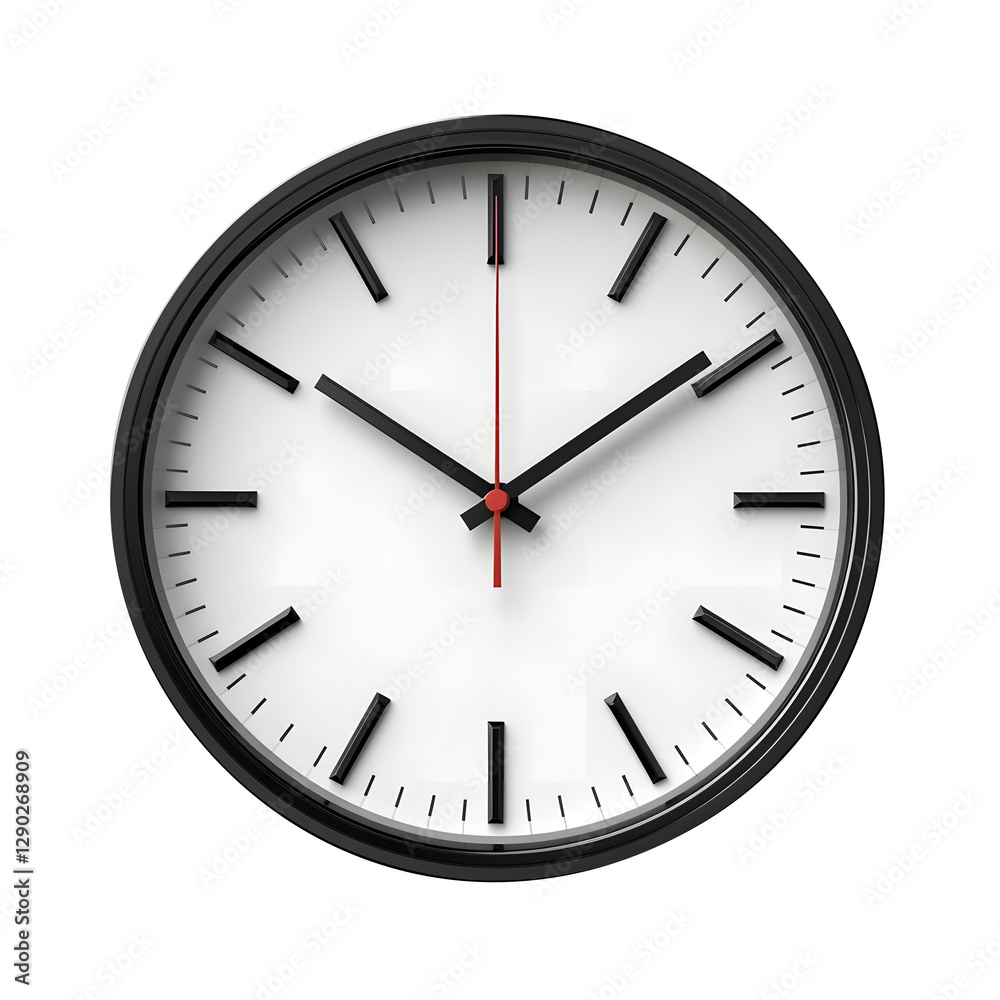 Wall clock isolated on transparent white background, clipping path, pen tool, cut-out.
Wall clock isolated on transparent white background, clipping path, pen tool, cut-out.