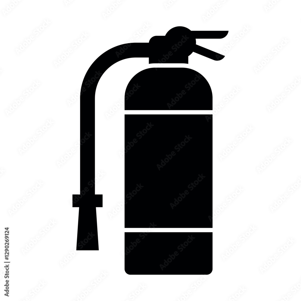 fire extinguisher vector flat icon design fire extinguisher vector flat icon design