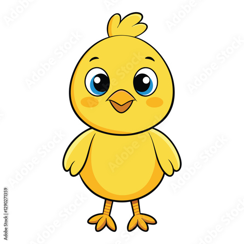 chicken draw for a children coloring book.