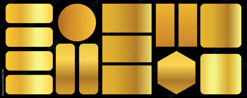 Gold gradient, collection of metallic gold gradient palette vector background, gold texture, gold background, gradient vector, silver gradient, 