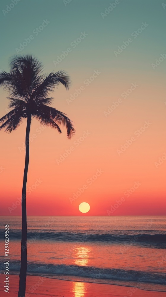 Obraz premium Sunset beach nature outdoors horizon.
