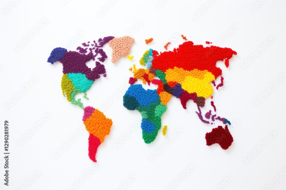 Obraz premium World art white background creativity.