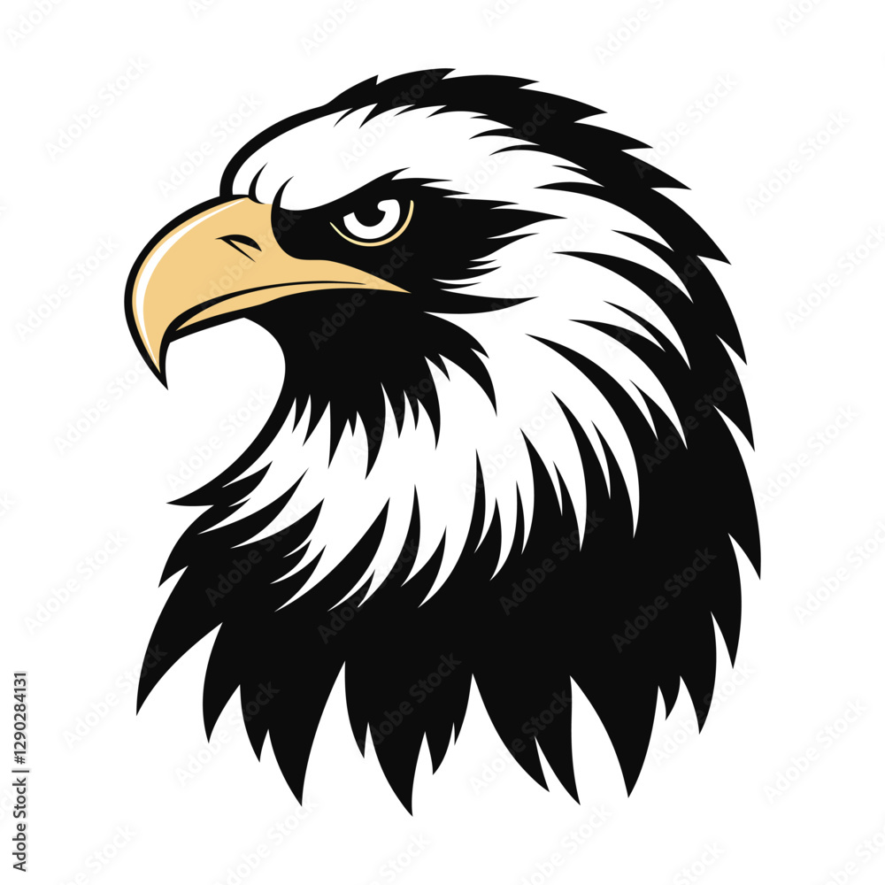 Obraz premium eagle head vector illustration
