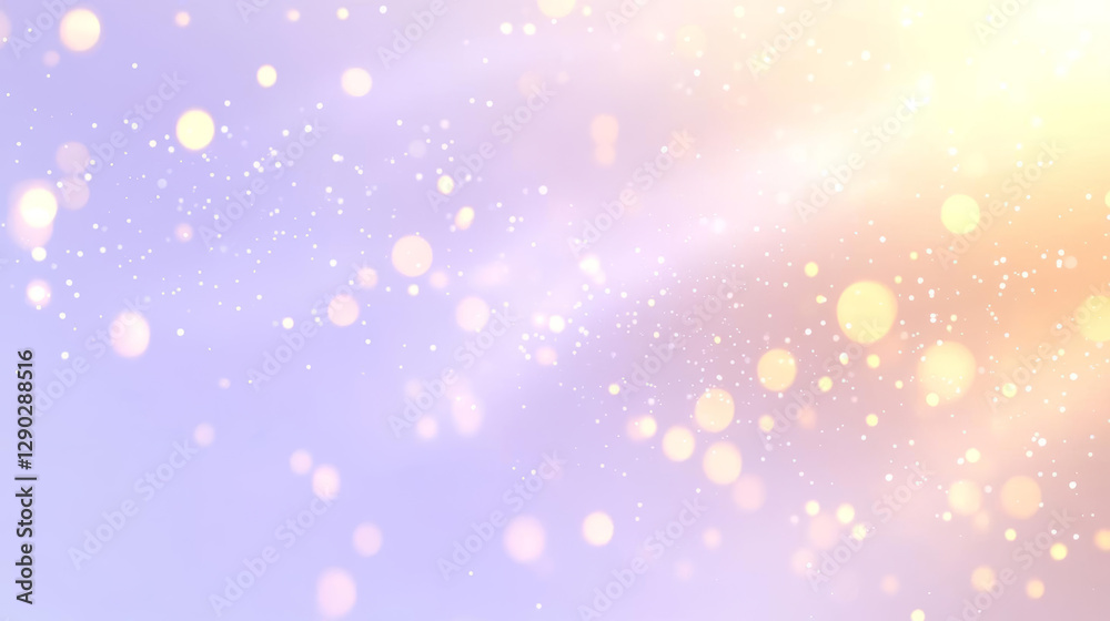 Soft bokeh lights create dreamy, ethereal background