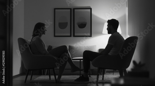 Relationship tension during a quiet evening. Featuring emotional distance and frustration